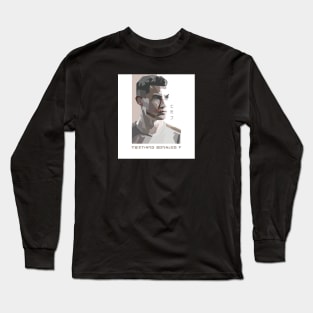 Cristiano Ronaldo In Vector Art Style Long Sleeve T-Shirt